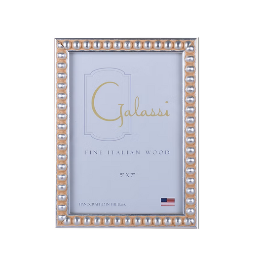 Galassi - 4x6 Frame - Diana Bead Border - Silver - Findlay Rowe Designs