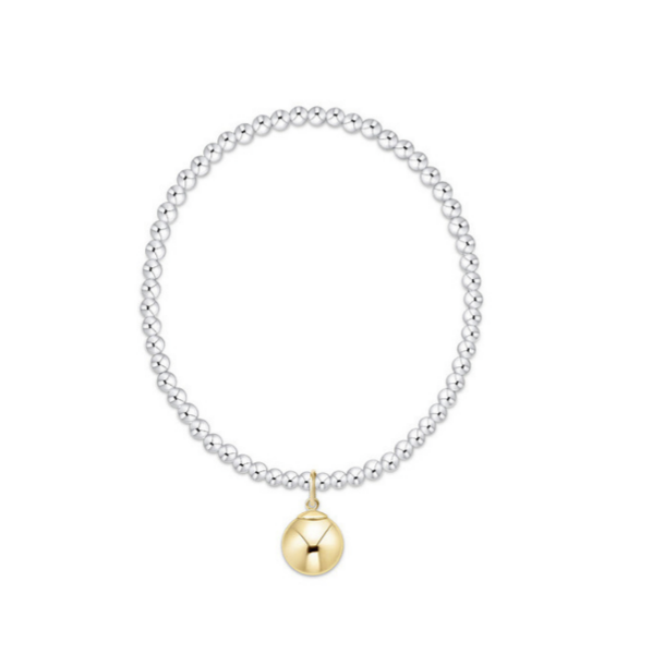 Enewton - Classic Mixed Metal 3mm Bracelet - Classic Gold 10mm Charm - Findlay Rowe Designs