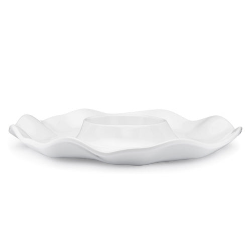 Clearance - Q Squared -  Ruffle Chip & Dip Platter  - 16in - Findlay Rowe Designs