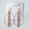 Virtue - Teardrop Hoop with Acrylic Bar - Findlay Rowe Designs