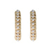St. Armands- Natural Studded Pearl Raffia Statement Hoop Earrings