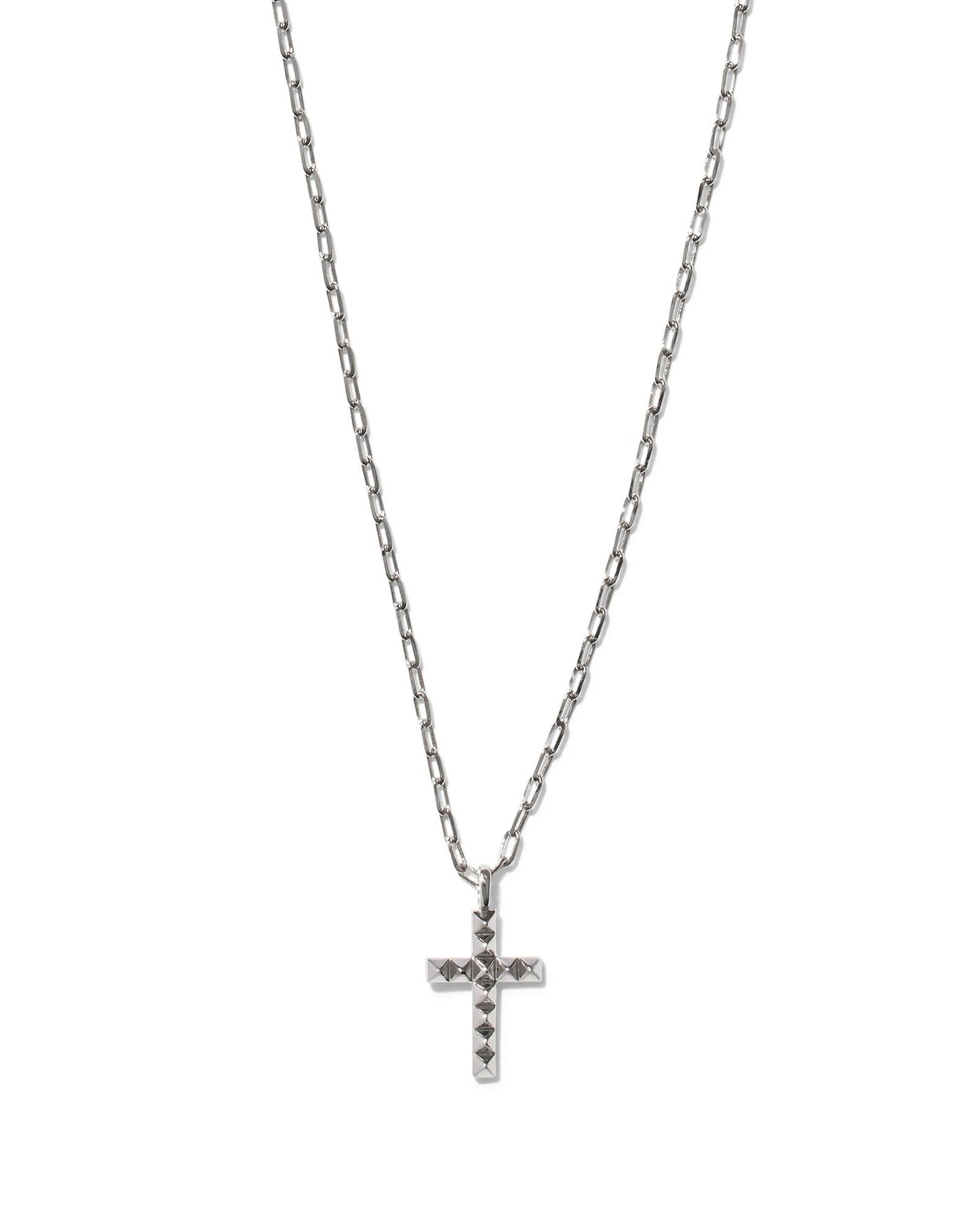 Kendra Scott- Jada Cross Short Pendant Necklace in Silver