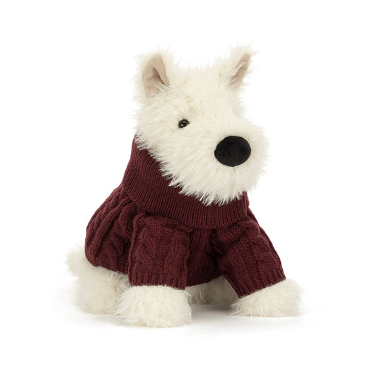 Jellycat - Munro Scottie Dog Winter Jumper Outfit - Findlay Rowe Designs