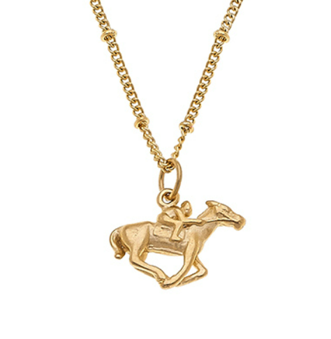 Susan Shaw - Necklace - Racehorse with Jockey - Findlay Rowe Designs
