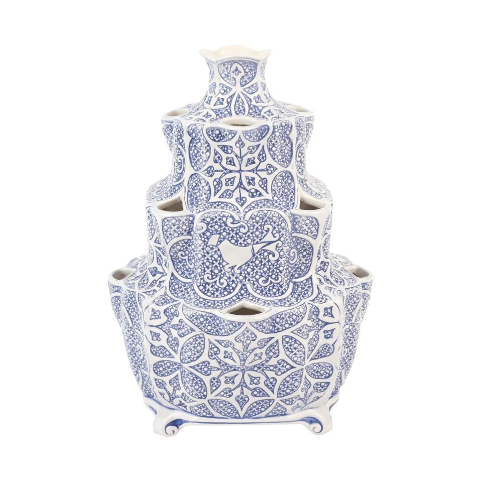Vietri - Uccello Blu Tulipiere - Findlay Rowe Designs