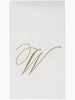 Caspari - Guest Towel Napkin - White Pearl-Paper Linen Napkin - Monogram - Findlay Rowe Designs