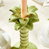 Taper Candlestick Holder - Ceramic - Green Palm - Findlay Rowe Designs