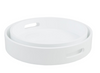 Mud Pie - Tray - 15" round Lacquered White Tray - Findlay Rowe Designs