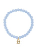 Bracelet - Small Glass Bead Stretch - Light Blue - Findlay Rowe Designs