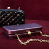Hobo - Lauren Minaudiere - Metallic Leather - Frosted Plum - Findlay Rowe Designs