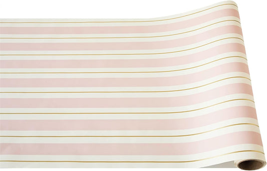 Hester & Cook- Pink Gold Striped Table Runner