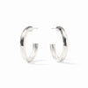 Julie Vos - Earrings - Havana Hoop - Silver