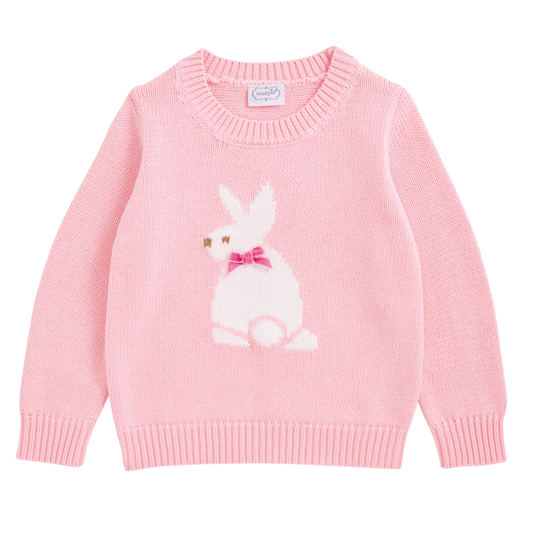Mud Pie - Baby - Sweater - Bunny - Pink