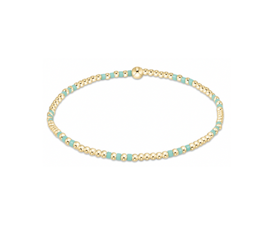 Enewton - Hope Joy Pattern 2mm Bead Bracelet - Mint - Findlay Rowe Designs