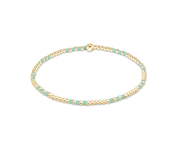Enewton - Hope Joy Pattern 2mm Bead Bracelet - Mint - Findlay Rowe Designs