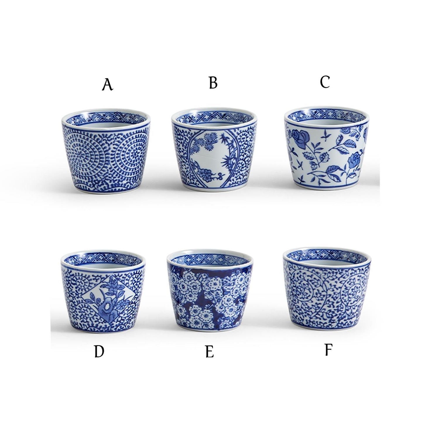 Cachepot - Mini Blue and White
