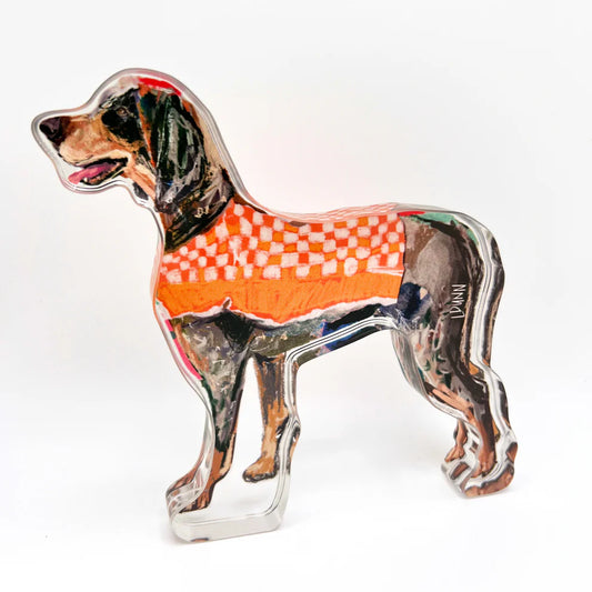 Lauren Dunn -TENNESSEE GAMEDAY ACRYLIC DOG - Findlay Rowe Designs