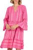 Mud Pie - Dress - Pink Jacquard - Findlay Rowe Designs