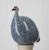 Guinea Fowl - Large - Electric Blue Speckled White - Findlay Rowe Designs
