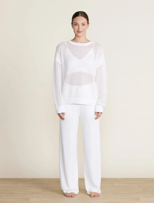 Barefoot Dreams - Pullover - Sunbleached Open Stitch - Pearl - Findlay Rowe Designs
