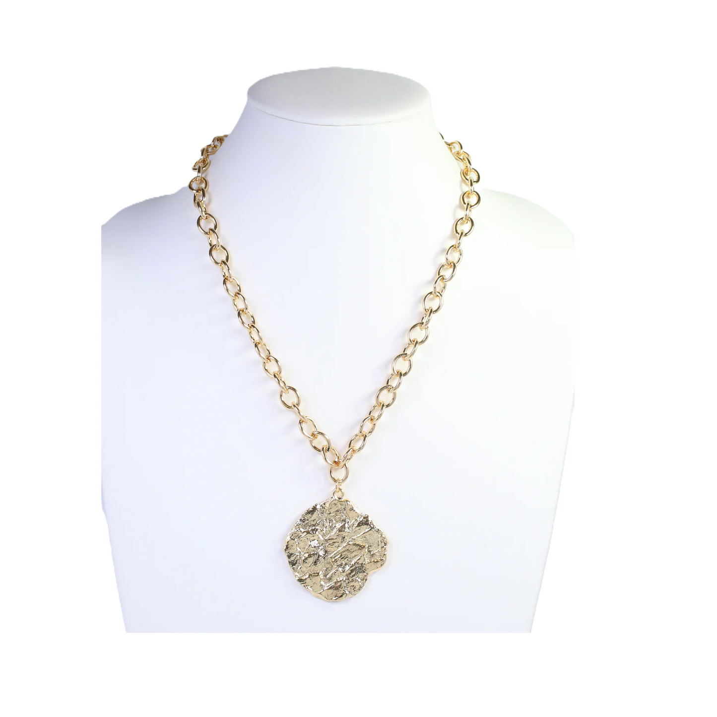 Caroline Hill - Necklace -  Aisha Textured Pendant Link - Findlay Rowe Designs