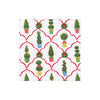 Caspari - Cocktail Napkins - Petit Jardin de Noel