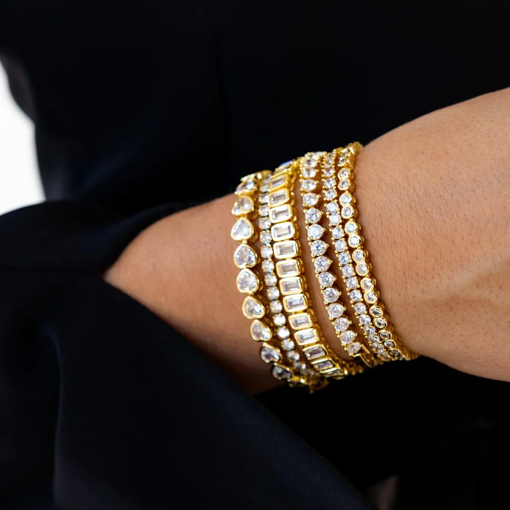 Sahira - Bracelet - Karla Tennis Bracelet - 6.5in