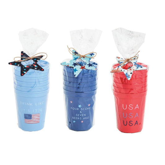 Mud Pie - Stadium Party Cups - Americana