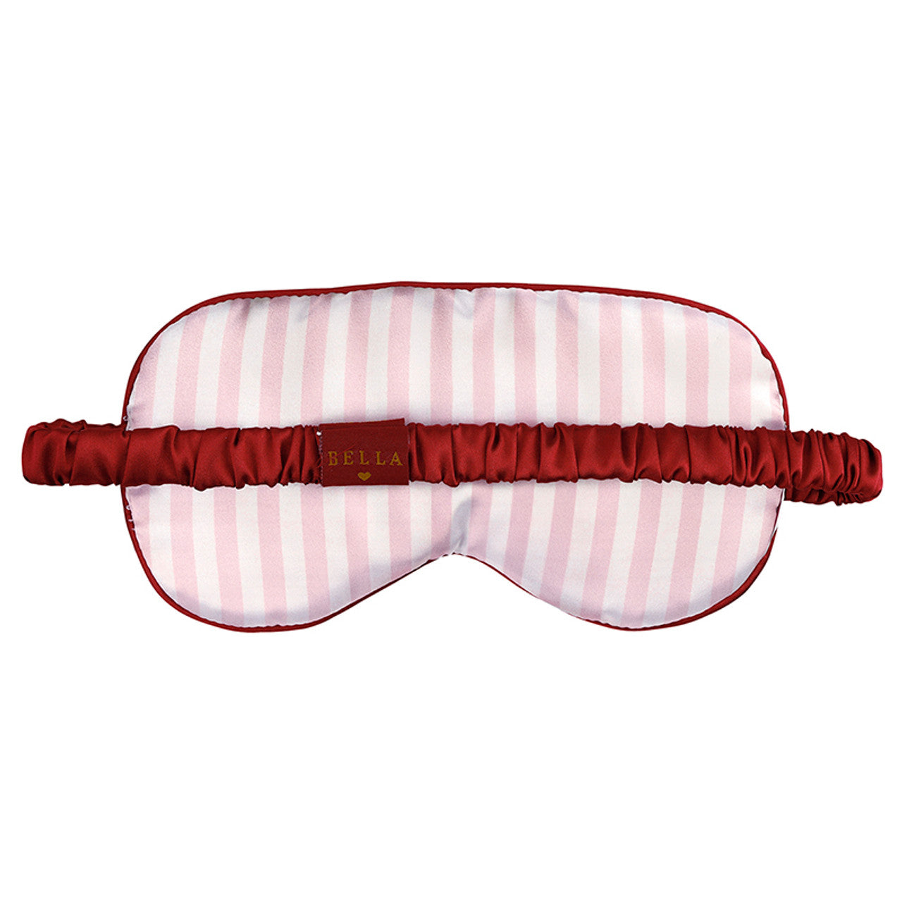 Sleep Mask in Ornament - Light Pink Stripe