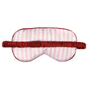 Sleep Mask in Ornament - Light Pink Stripe