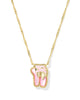 Kendra Scott - Necklace - Ballet Gold Blush Mother of Pearl - Gold Short Pendant