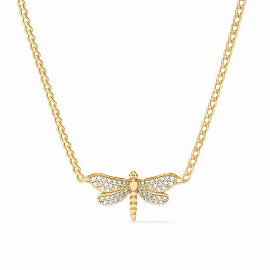 Julie Vos - Necklace - Dragonfly Pavé Delicate - Findlay Rowe Designs