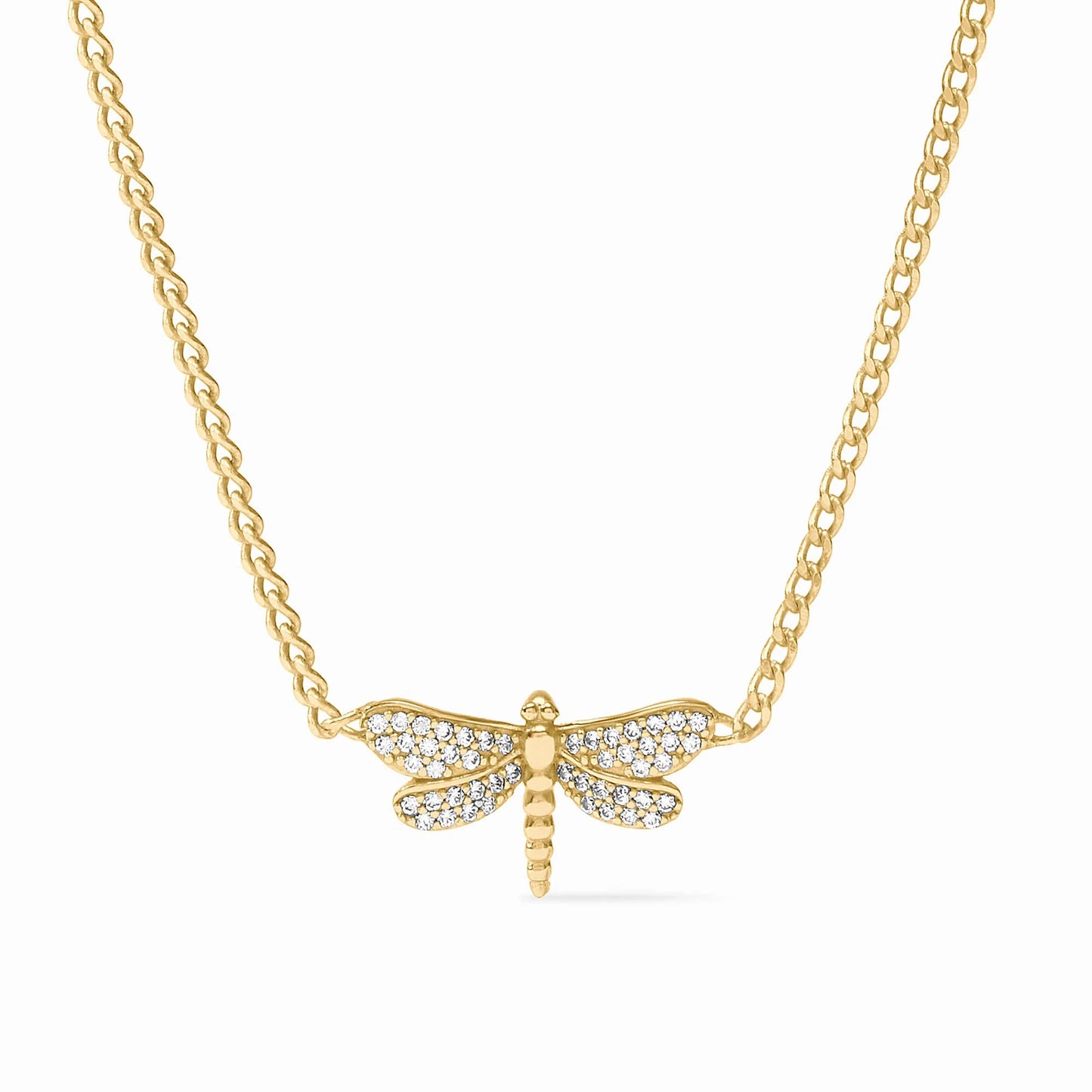 Julie Vos - Necklace - Dragonfly Pavé Delicate - Findlay Rowe Designs