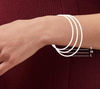Julie Vos - Bracelet - Milano Luxe Bangle - Medium -  Iridescent Tourmaline Pink - Findlay Rowe Designs