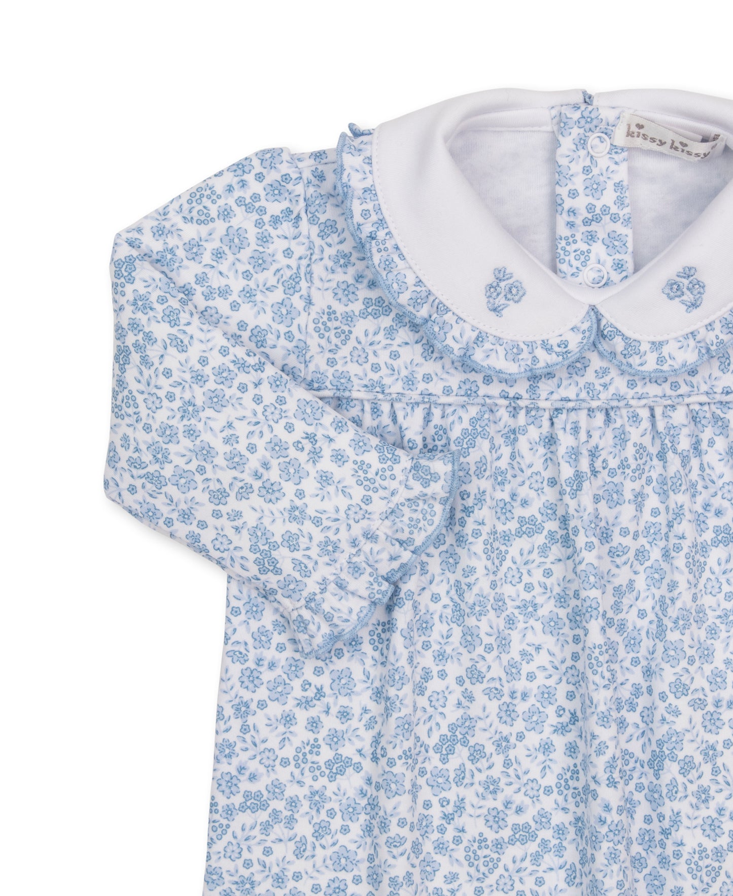 Kissy Kissy - Girls Playsuit - Fall Blooms - Blue