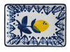 Appetizer Plate - Lemon Blue and White - Findlay Rowe Designs