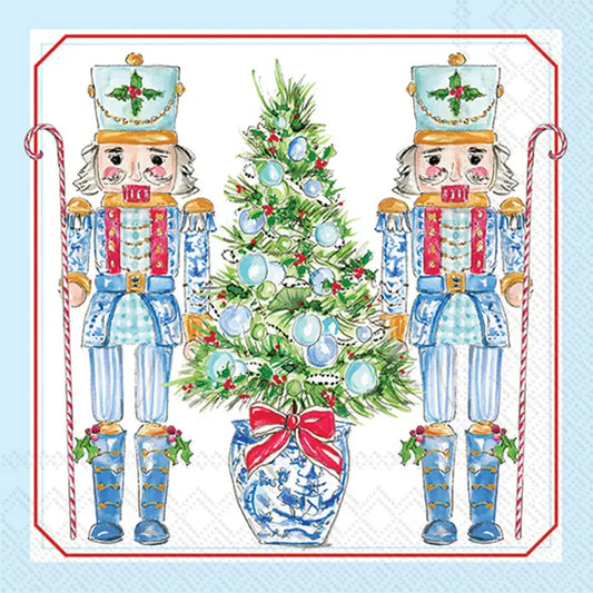 Lunch Napkins - Blue Nutcrackers - Findlay Rowe Designs