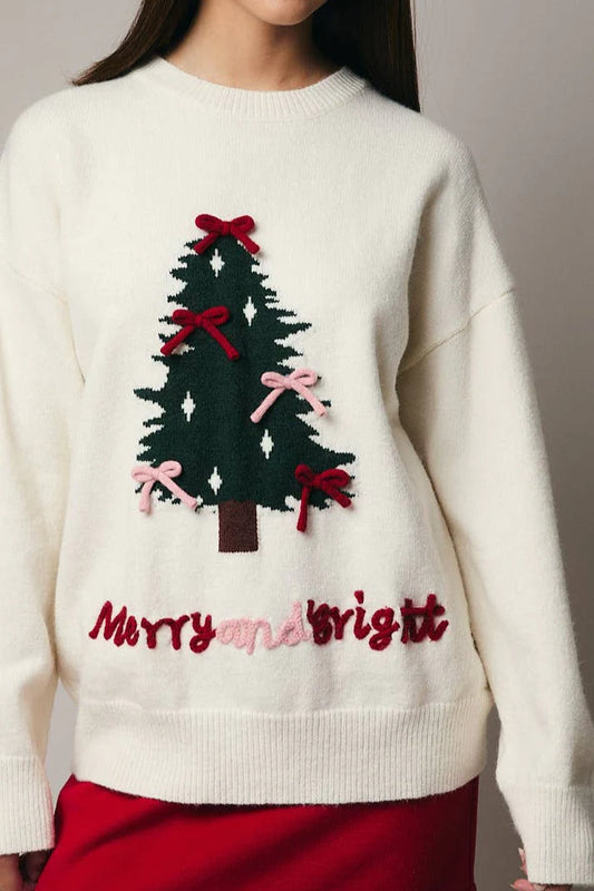 Sweater - Merry and Bright Christmas Tree