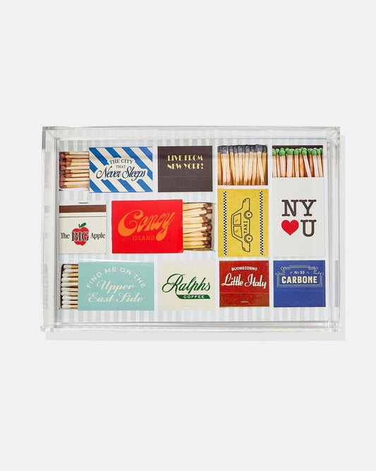 Tart by Taylor - Acrylic Small Tray - New York Matchbook - Findlay Rowe Designs