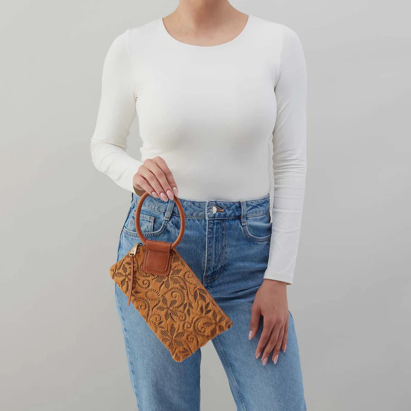 Hobo - Sable Wristlet - Hair-On Leather - Harvest Wheat Hair-On