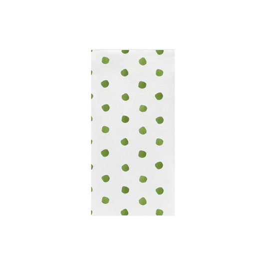 Vietri - Papersoft Napkins Dot Guest Towels - Green - 50ct - Findlay Rowe Designs