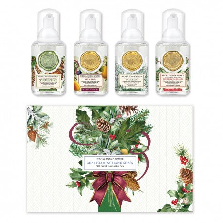 Michel Design Works - Mini Foaming Hand Soap - Holiday 4pc Boxed set - Findlay Rowe Designs