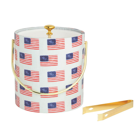 Mud Pie - Ice Bucket - Americana Flag - Findlay Rowe Designs