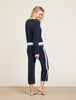 Barefoot Dreams - Wide Leg Pant CozyChic Ultra Lite - Multi Stripe - Indigo - Findlay Rowe Designs
