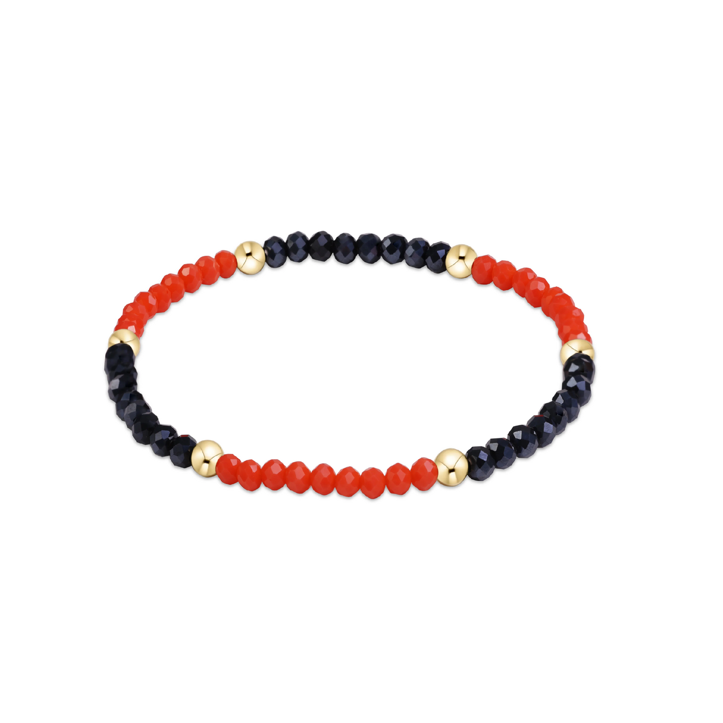 Enewton - Gameday Flirty Presence Bracelet - Bright Orange and Navy - Findlay Rowe Designs