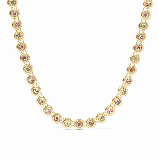 Julie Vos - Necklace - Rainbow Tennis Necklace - Champagne Radiance - Findlay Rowe Designs