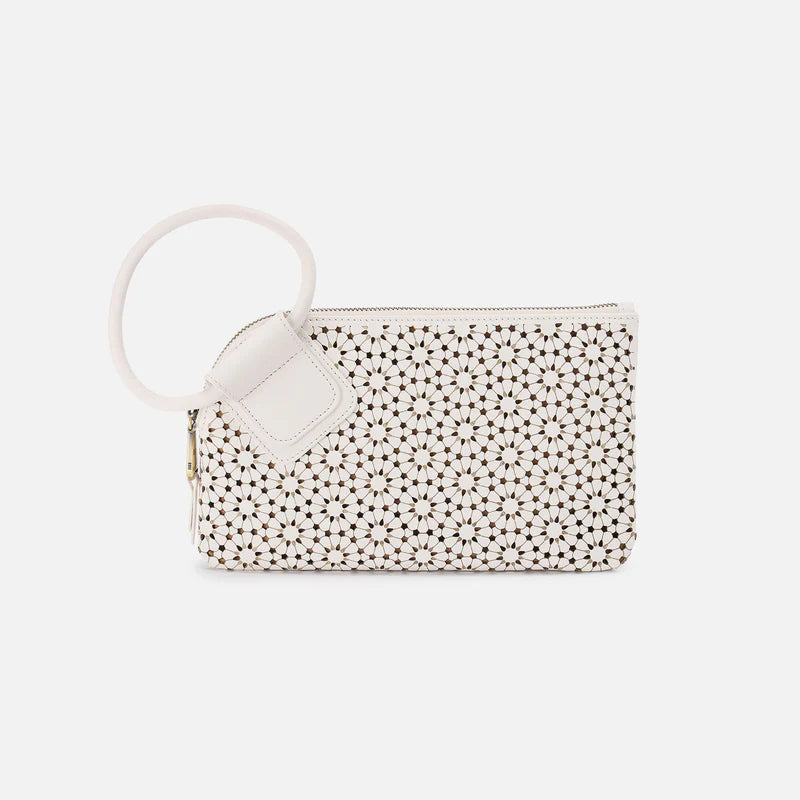 Hobo - Sable Wristlet - Perforated Leather - Ecru Daisy - Findlay Rowe Designs