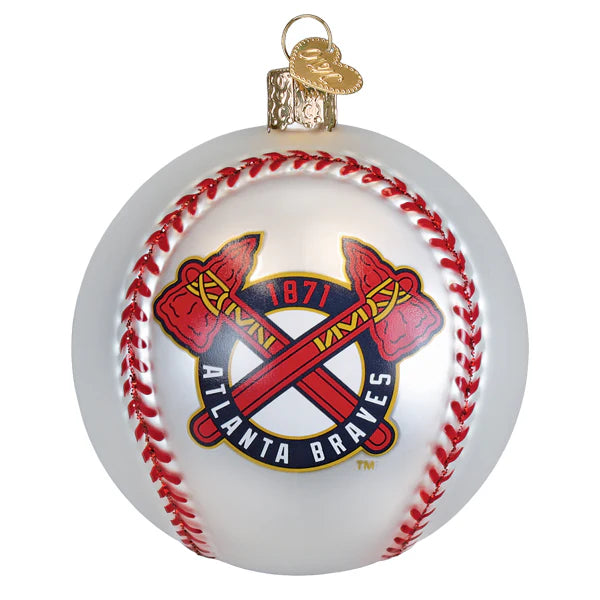 Old World Christmas - Ornament - Braves Basebal - Findlay Rowe Designs