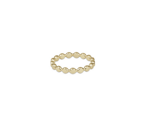 Enewton - Classic Gold 2.5mm Beaded Disc Ring - Findlay Rowe Designs