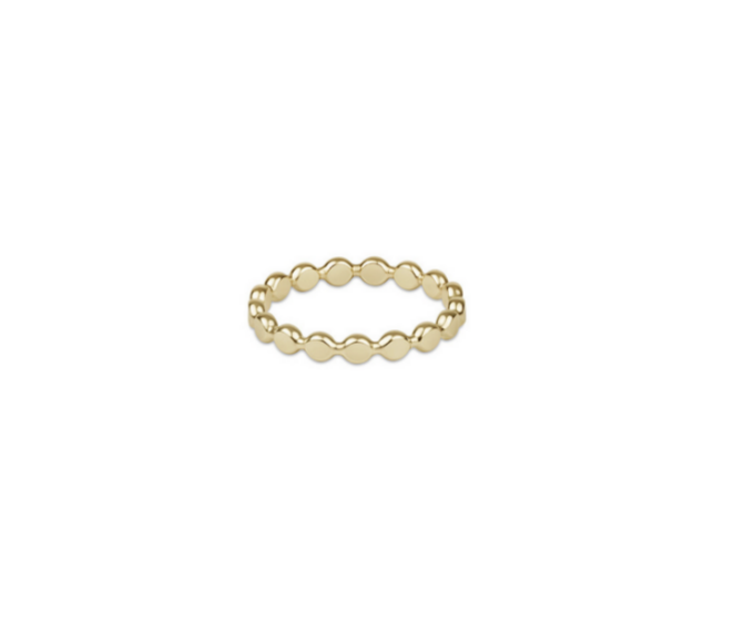 Enewton - Classic Gold 2.5mm Beaded Disc Ring - Findlay Rowe Designs